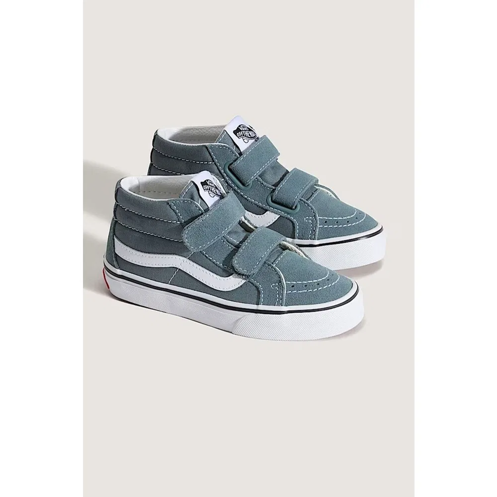 Детские кроссовки дышащие с шнуровкой и молнией Sk8-Mid Reissue V Vans — фото 3