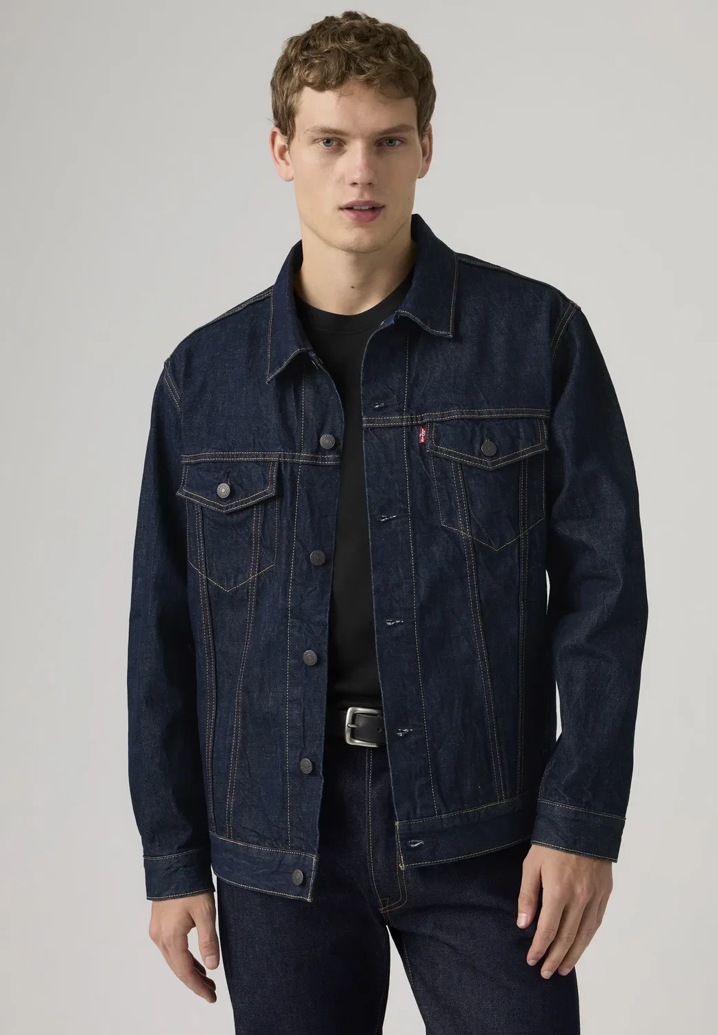 Свободная джинсовая куртка-тракер Levi'S, Wash It Out Rinse T — фото 3