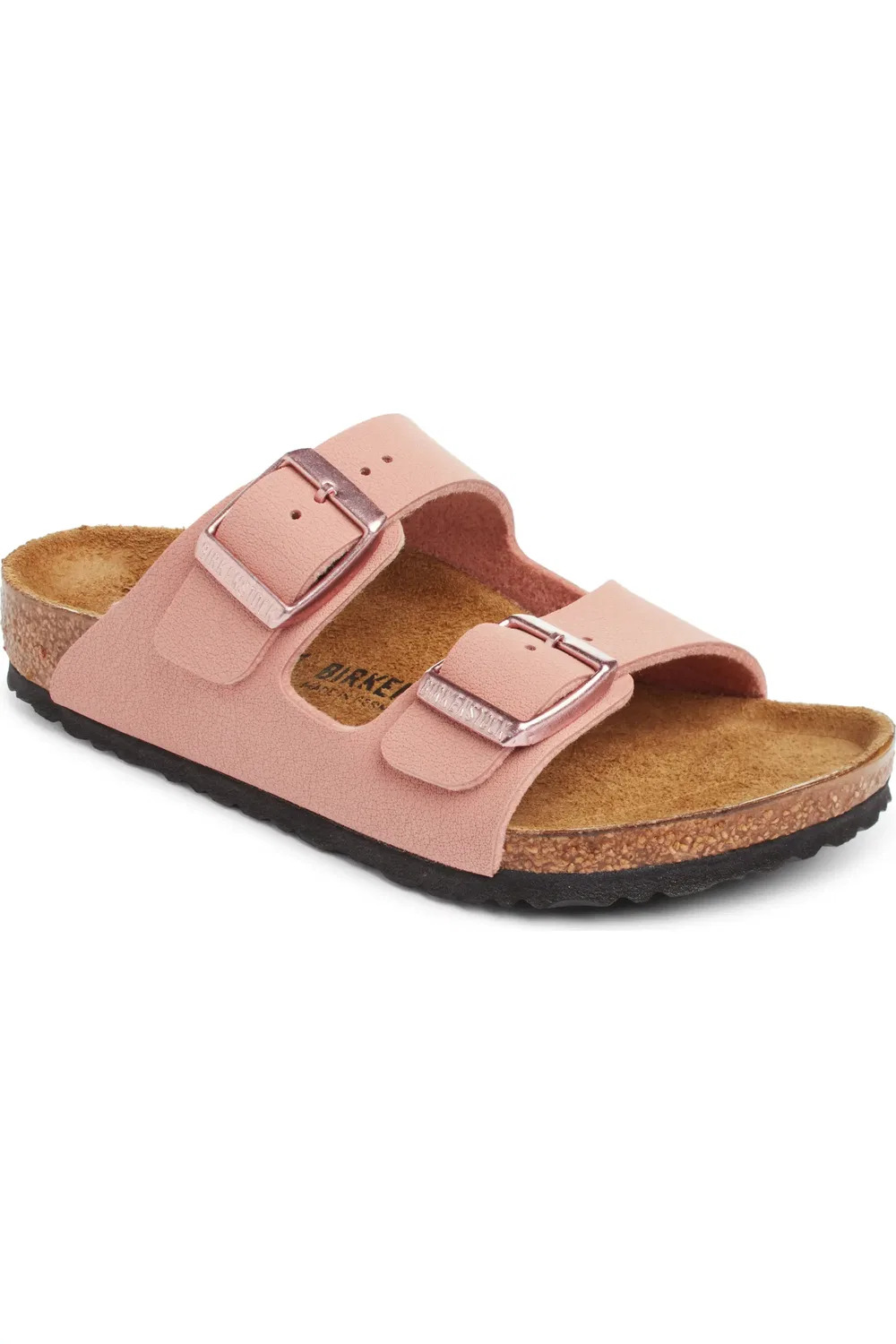 Детские сандалии слайды на подошве Arizona Birkenstock, розовый