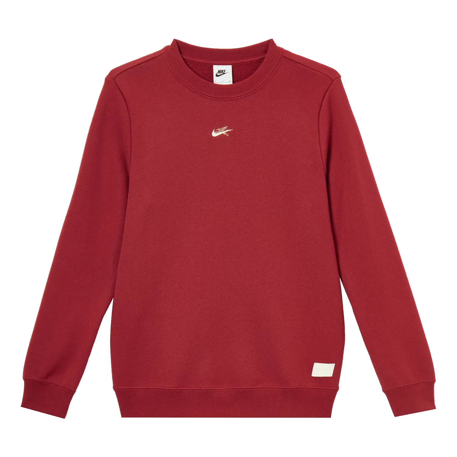 Женская футболка Sportswear Standard Fit Fleece Sweatshirt Asia Sizing 'CNY Red' Nike, красный