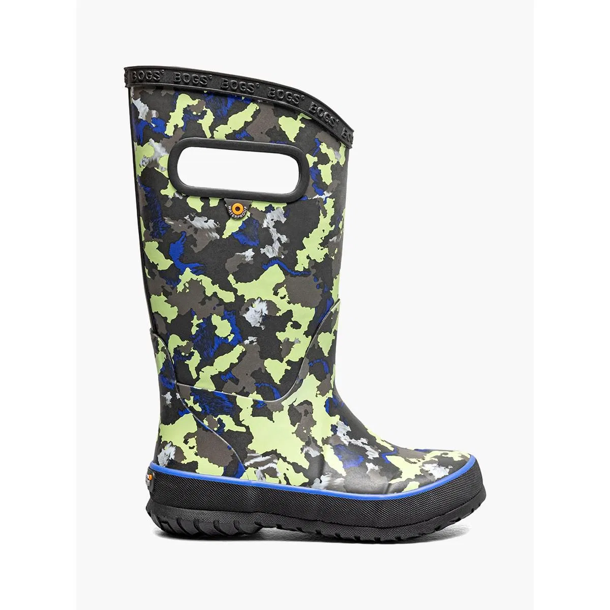 Детские сапоги для девочек водонепроницаемые Camo Texture Bogs, Black Multi
