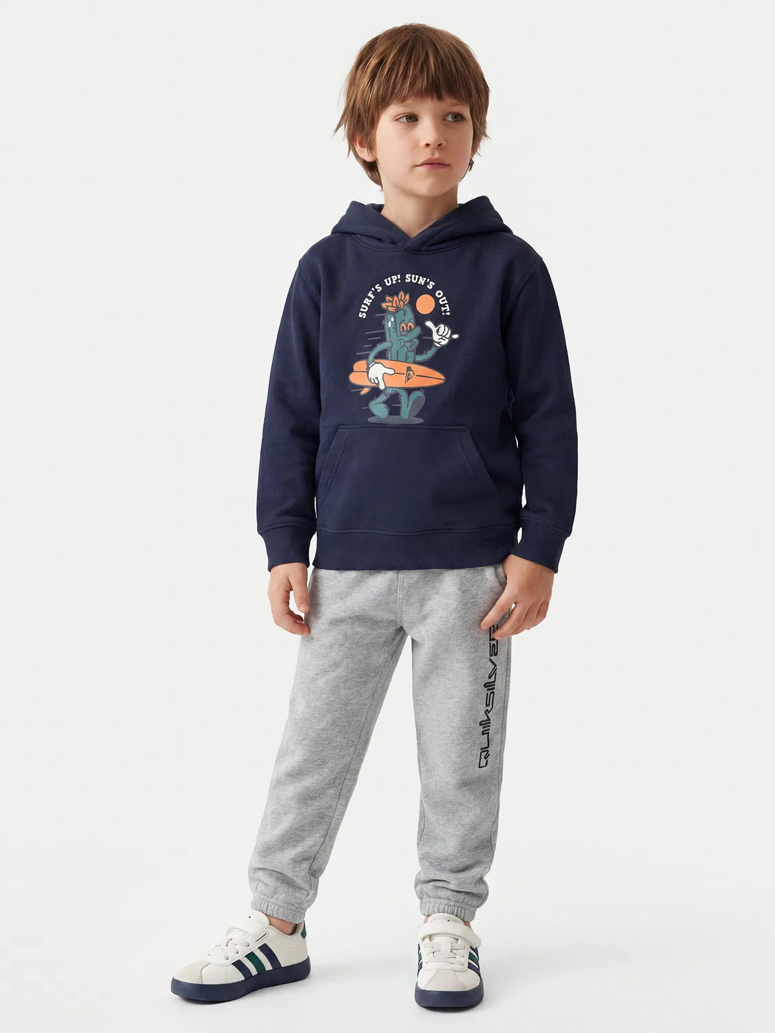 Толстовка стандартного кроя для мальчика Graphics Quiksilver, темно-синий — фото 2