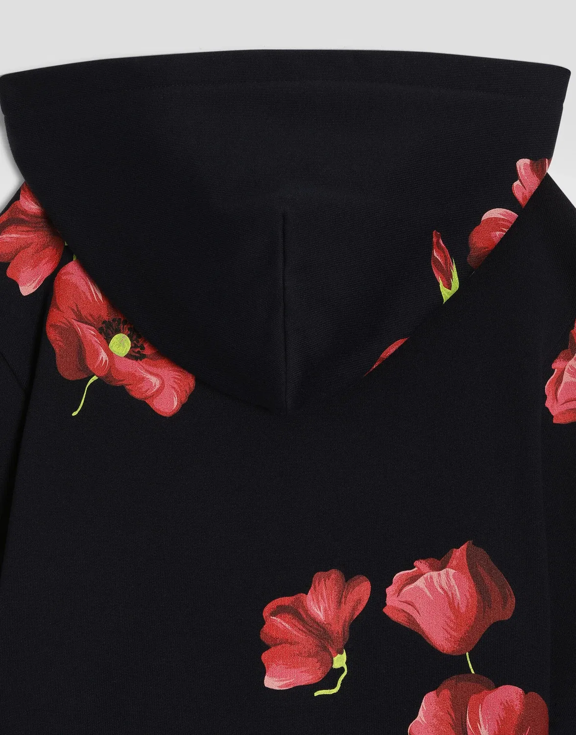 Хлопковая толстовка с маками Dolce&Gabbana, черный — фото 4