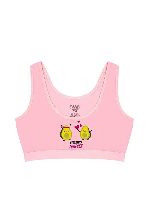 Детский комплект нижнего белья для девочек с принтом 8805-pem Öts, Pink — фото 3