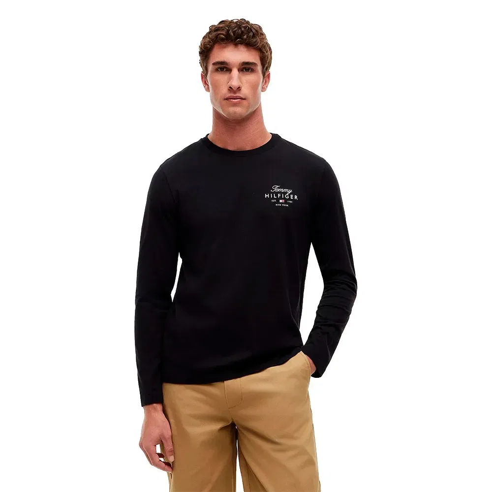 Мужская футболка с длинным рукавом Tommy hilfiger, Black