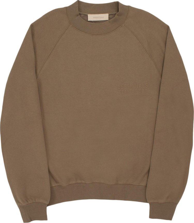 

Толстовка Fear of God Essentials Crewneck 'Wood', коричневый