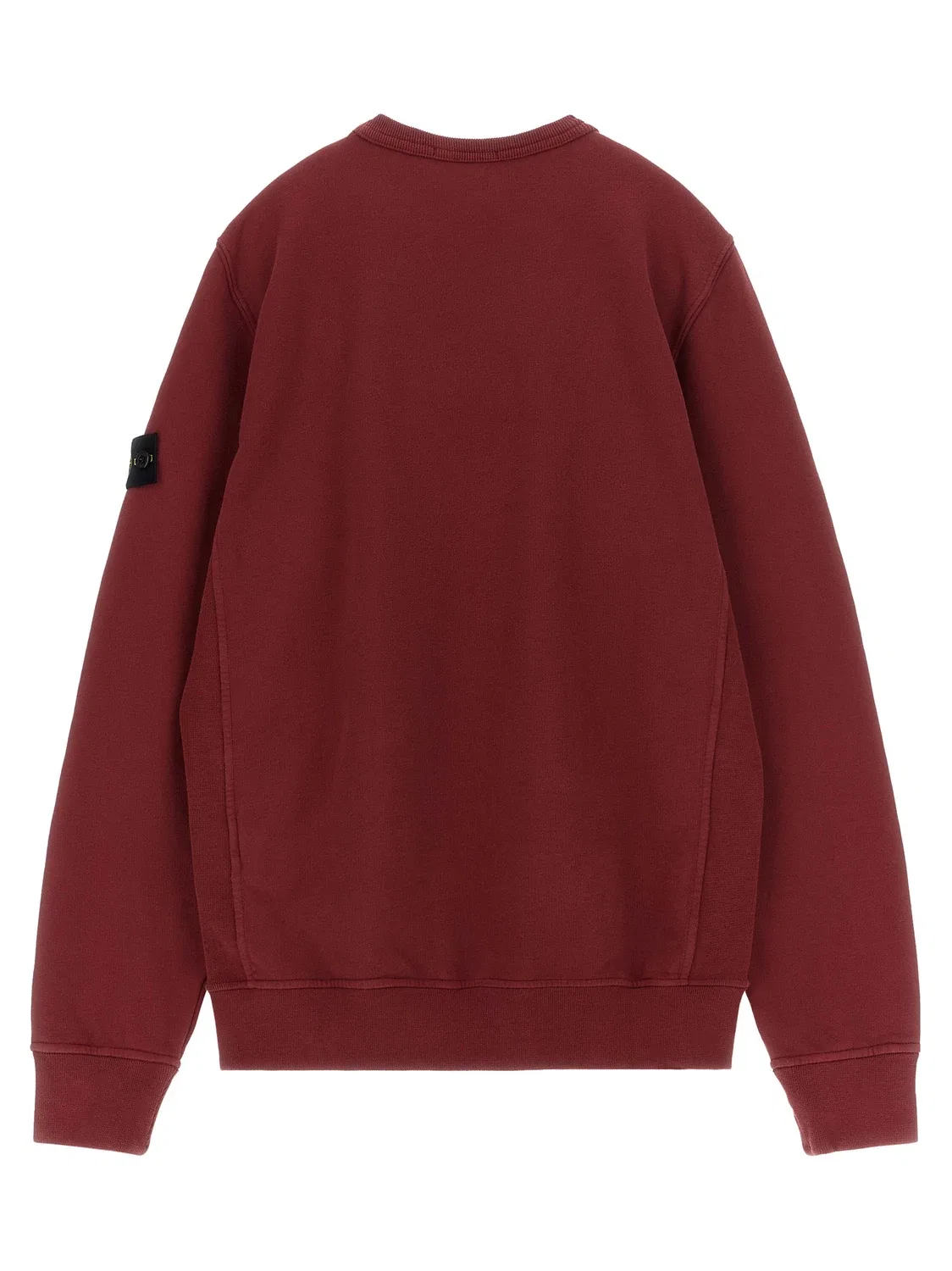 Толстовка с логотипом-значком Stone Island Junior, бордовый — фото 2
