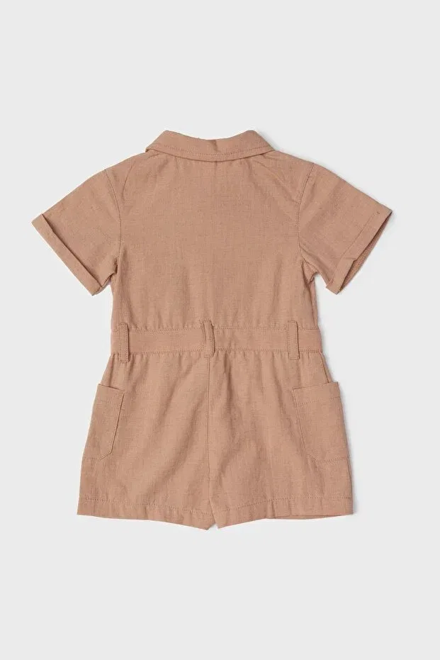 Детский комбинезон для мальчиков хлопковый Layette, Beige — фото 2