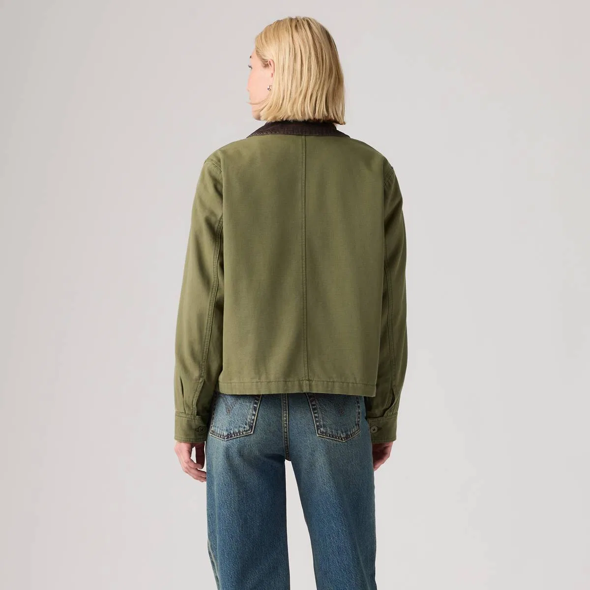 Укороченная рабочая куртка Bree Levi's, Olive Night - Green — фото 4