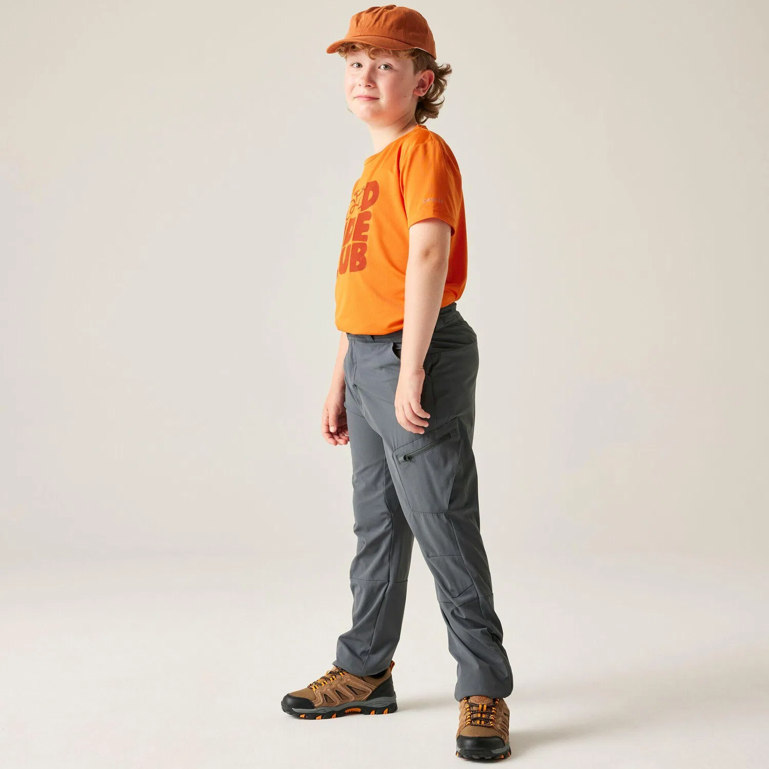 Детские брюки для походов с быстросохнущим материалом Kinder Rapid Hose Dare 2B, Kohlengrau Dunkelgrau — фото 3