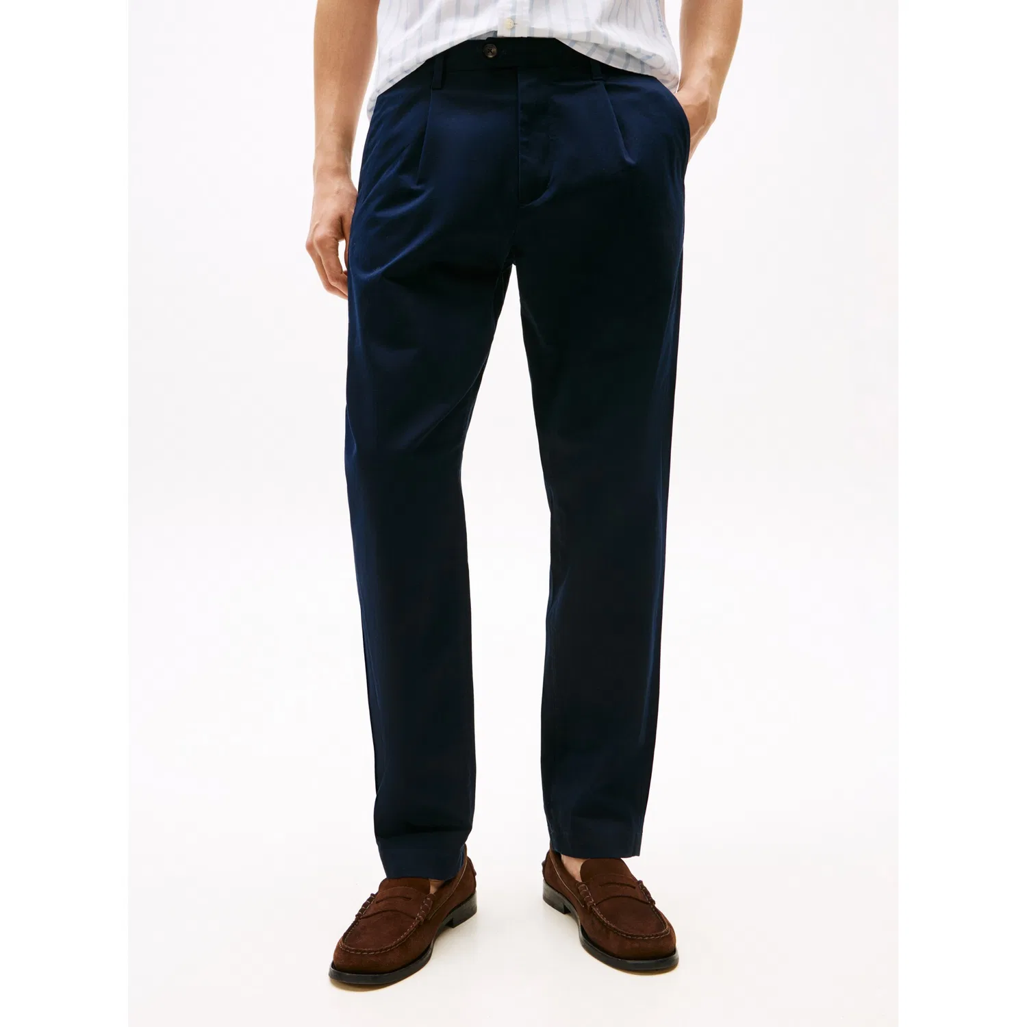 Мужские чиносы свободного кроя HARLEM CHINO SATIN Tommy Hilfiger, Desert Sky