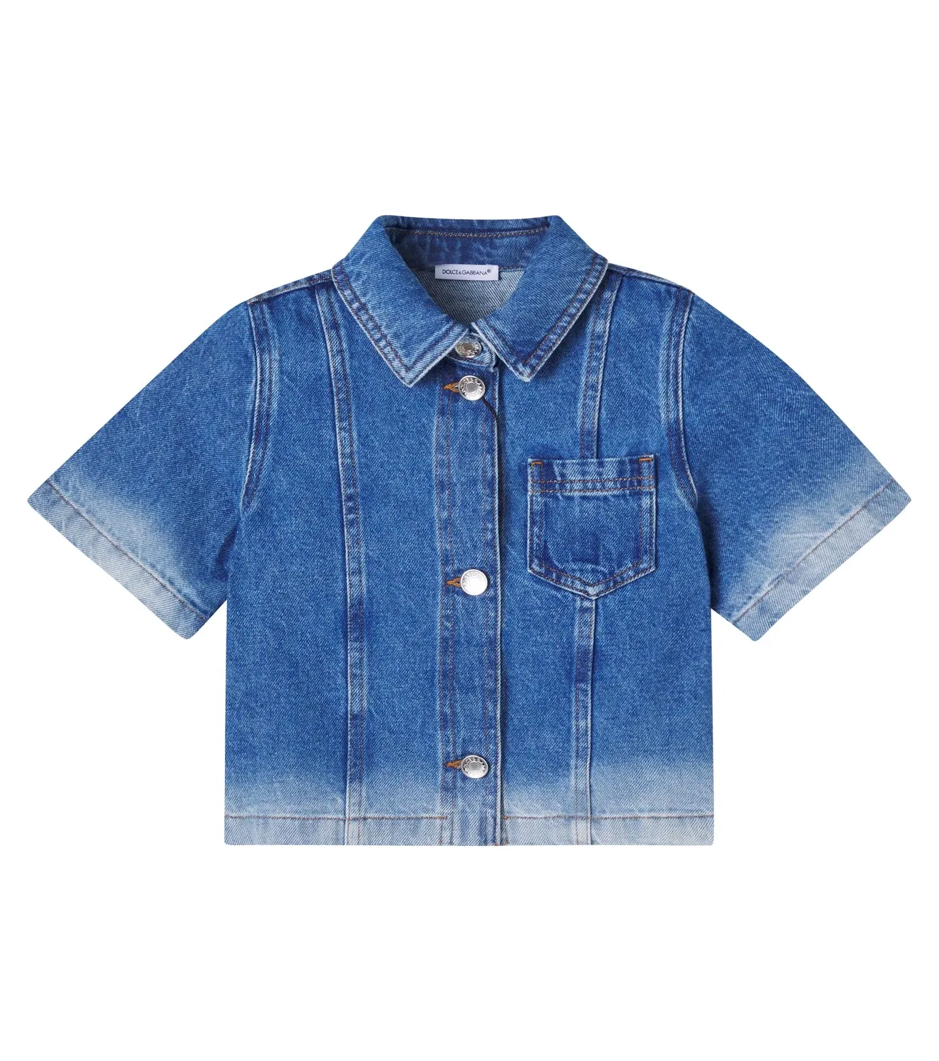 Джинсовая рубашка Dolce&Gabbana Kids, синий