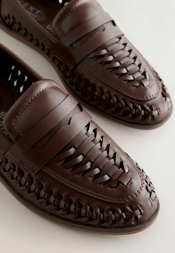 Мокасины с круглым носом Moccasins Next Tan brown, светло-коричневый — фото 3