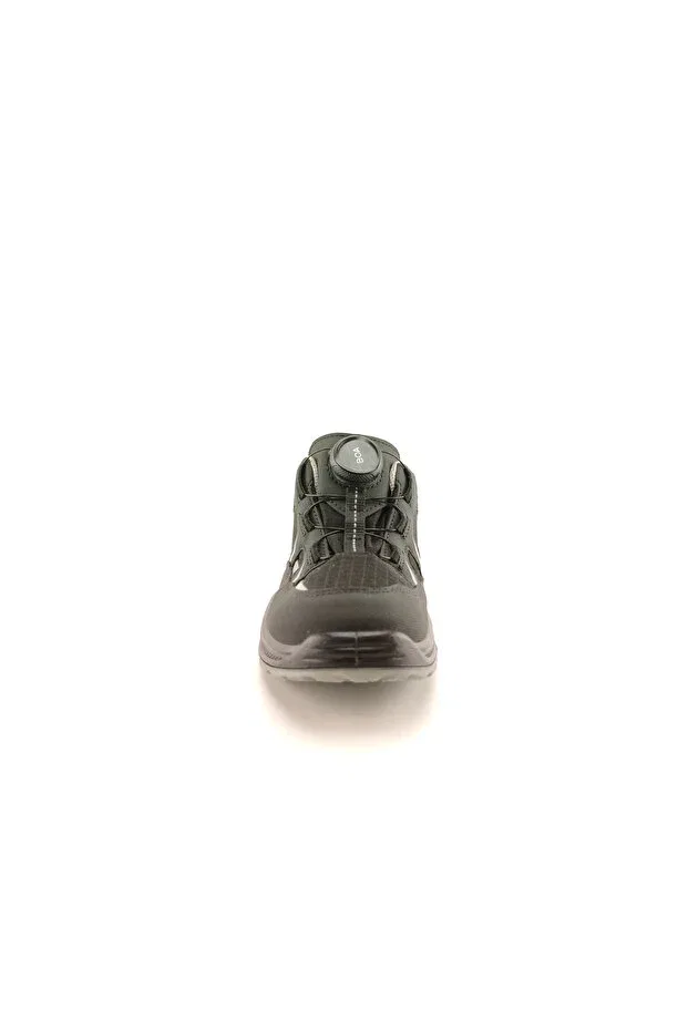 Детские туфли для девочек на шнуровке из искусственной кожи Superfit, Black/Light Gray — фото 3