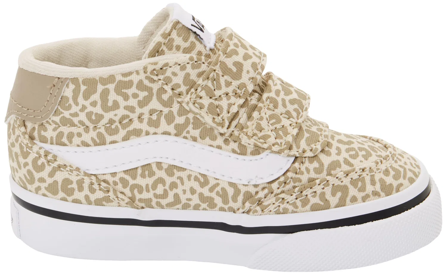 Детские кроссовки для мальчиков Brooklyn Mid V Vans, Taupe Leopard — фото 4