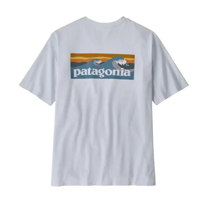 Футболка Boardshort Logo Pocket Responsibili-Tee Patagonia, белый — фото 2