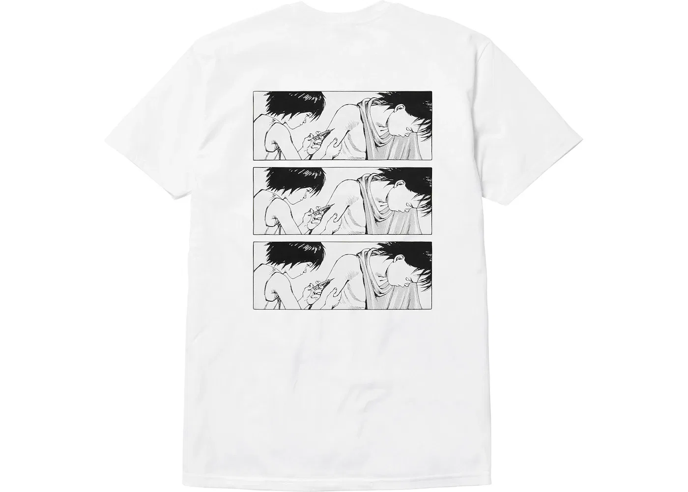 Мужская футболка с принтом Supreme AKIRA Syringe Tee, White — фото 2