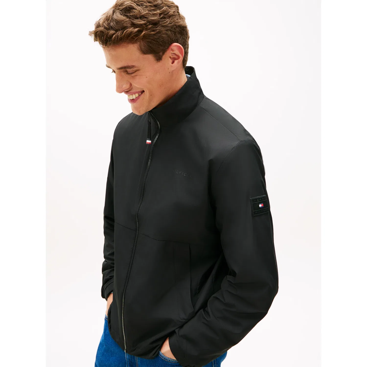 Мужской легкий куртка-блузон с функцией Outdoor Tommy Hilfiger, Black — фото 2