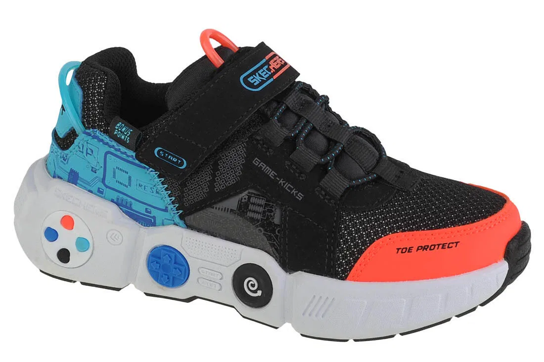 Детские кроссовки для мальчиков Gametronix Skechers, Schwarz Weiss