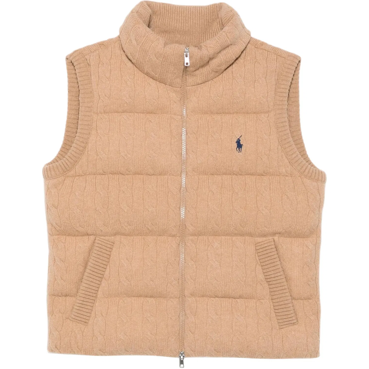 Женский жилет с воротником-стойкой Khaki Polo Ralph Lauren