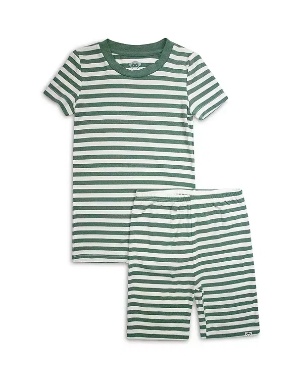 Детский пижамный комплект для мальчиков с коротким рукавом Appaman, Sage Stripe