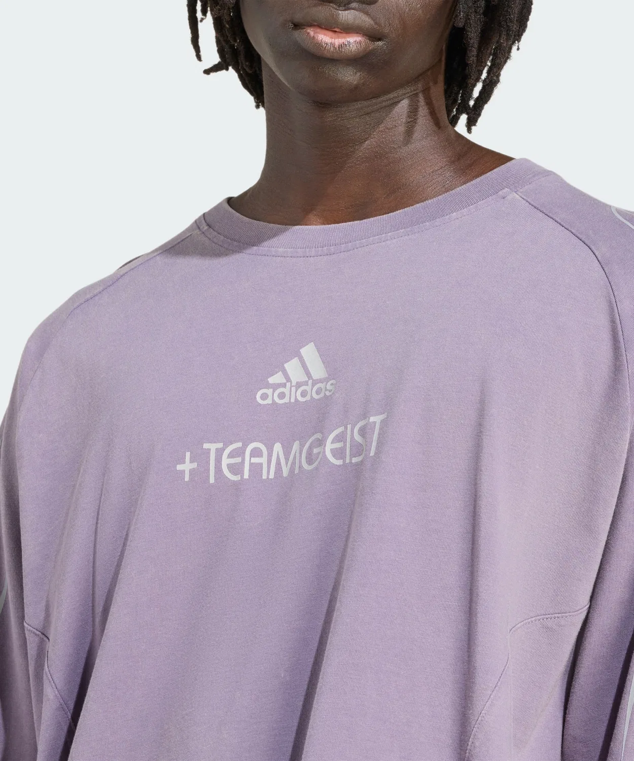 Мужская футболка с длинным рукавомTeamgeist Adilenium Adidas, Violet — фото 4