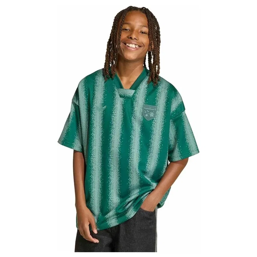 Детская футболка с коротким рукавом adidas OS Jersey Tee KE2701, Зеленый — фото 2