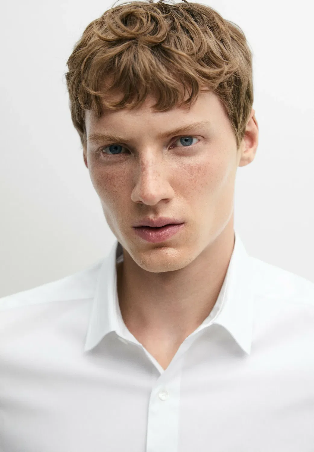 Классическая рубашка Massimo Dutti, White — фото 4