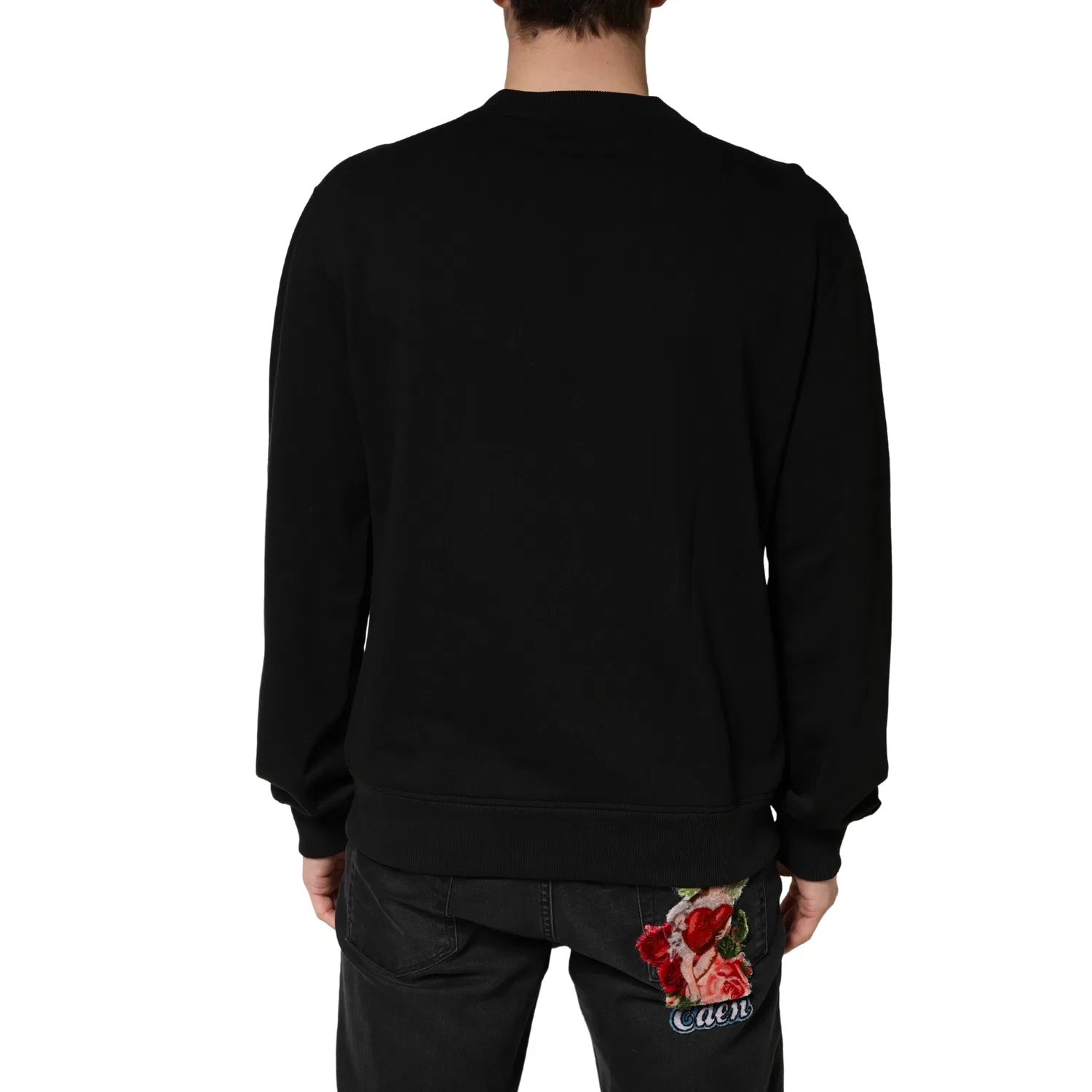 Мужской свитшот с круглым вырезом Dolce & Gabbana, Black — фото 4