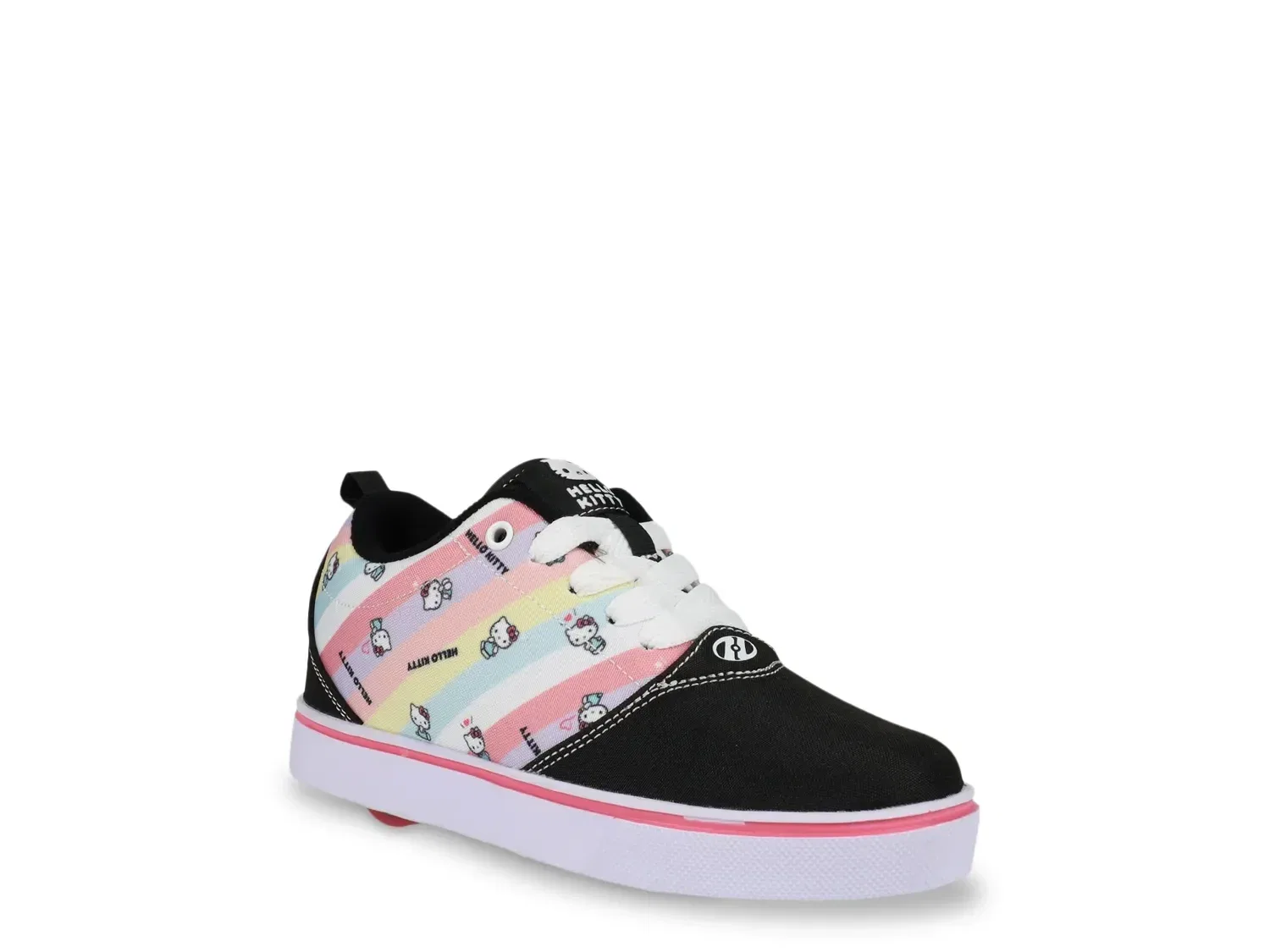 Кеды-ролики Heelys Hello Kitty Pro 20 для девочек, черный/розовый/белый