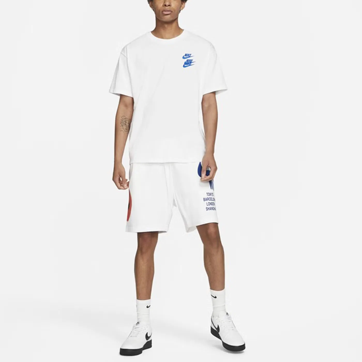 Футболка спортивная с принтом World Tour 2 Nike, белый — фото 2