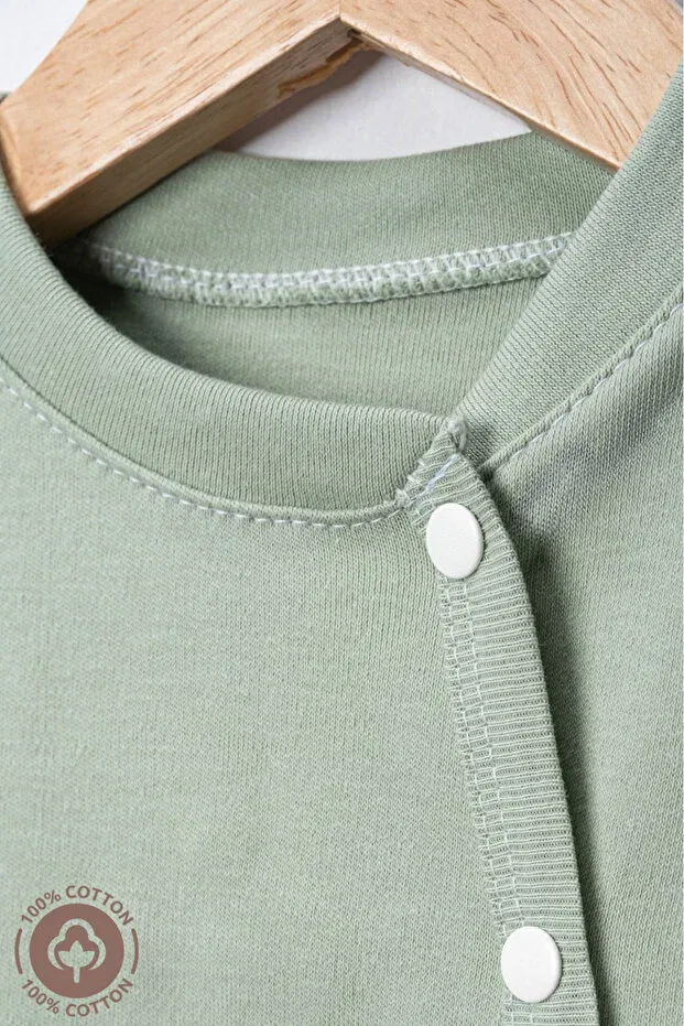 Детский комбинезон с принтом Basics Miniel, Green — фото 4