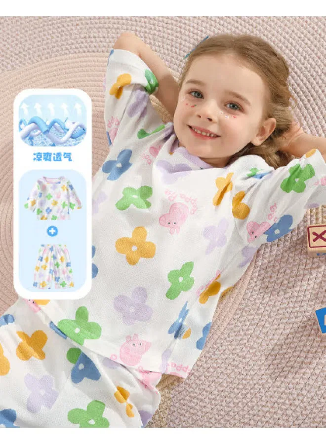 Комплект пижамы хлопковый для девочек Peppa Pig, фиолетовый
