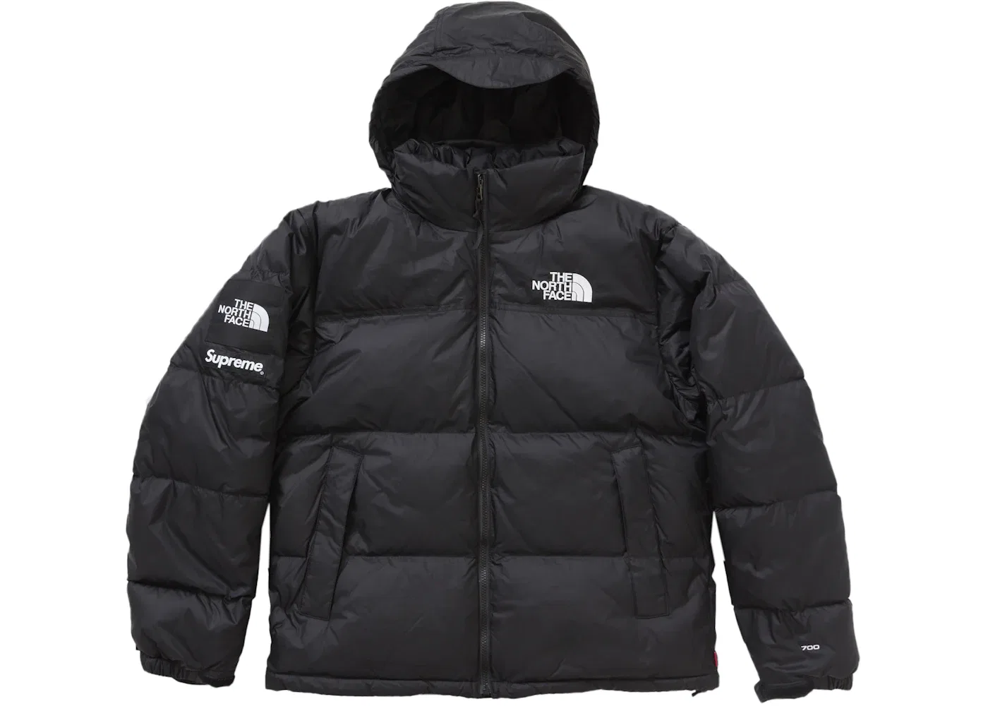 Мужская куртка пуховая Supreme The North Face Nuptse Jacket, Black — фото 4