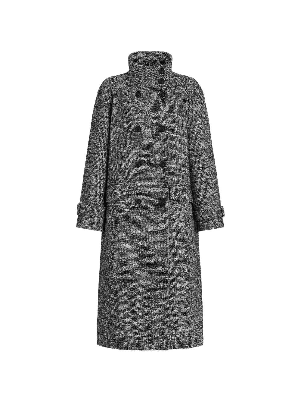Пальто двубортное Dolce & Gabbana, серый
