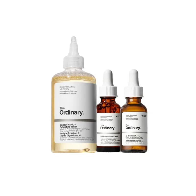 Набор для ухода за кожей с тонером, сывороткой и эссенцией The Ordinary