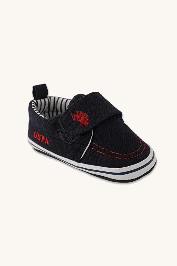 Детские тапочки для девочек на липучке U.S. Polo Assn., Navy Blue — фото 2