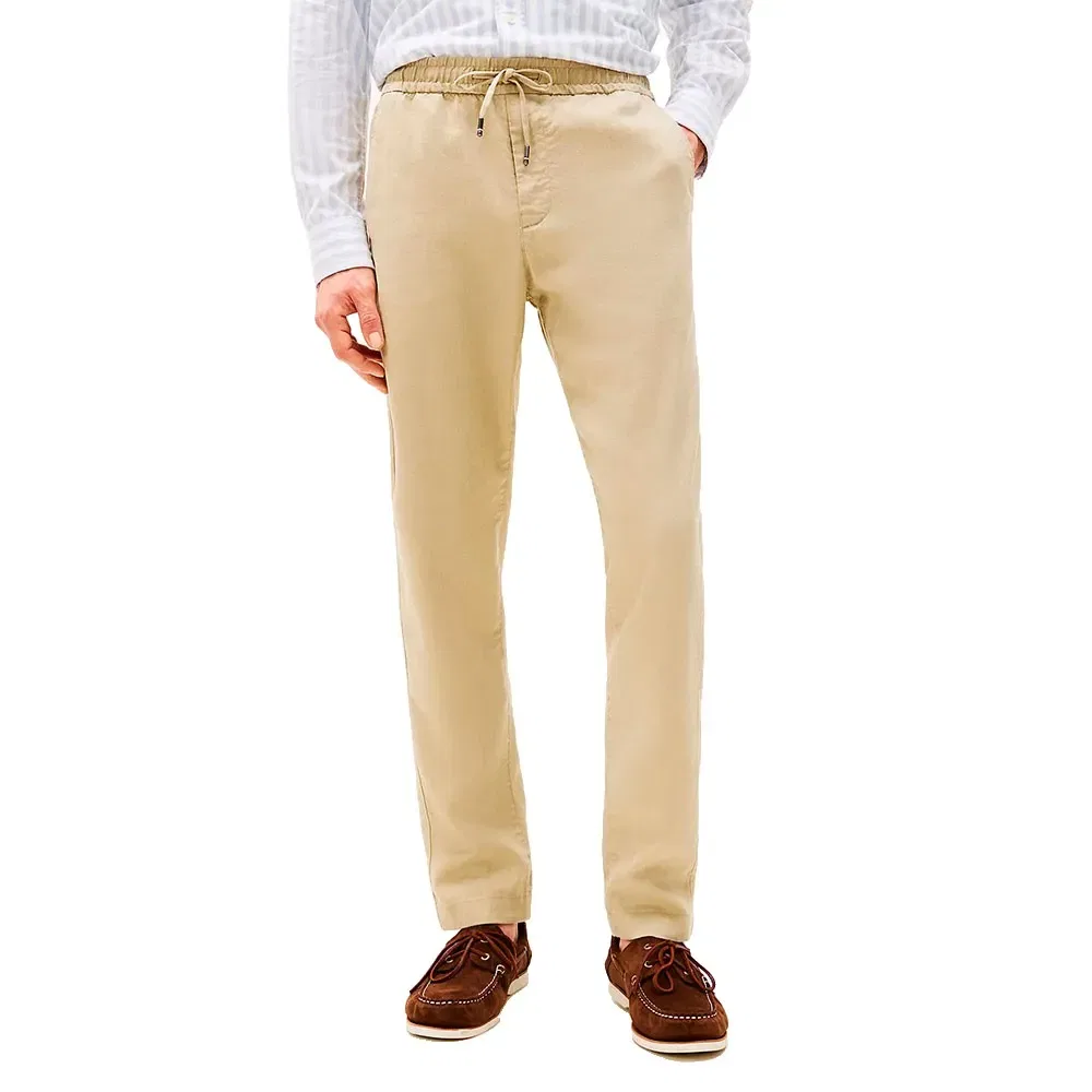 Брюки льняные Harlem Sorona Tommy Hilfiger, бежевый