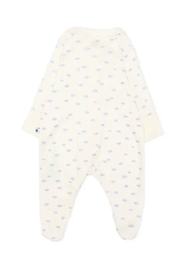 Комбинезон хлопковый Tutine Petit Bateau, ivory, слоновая кость — фото 2