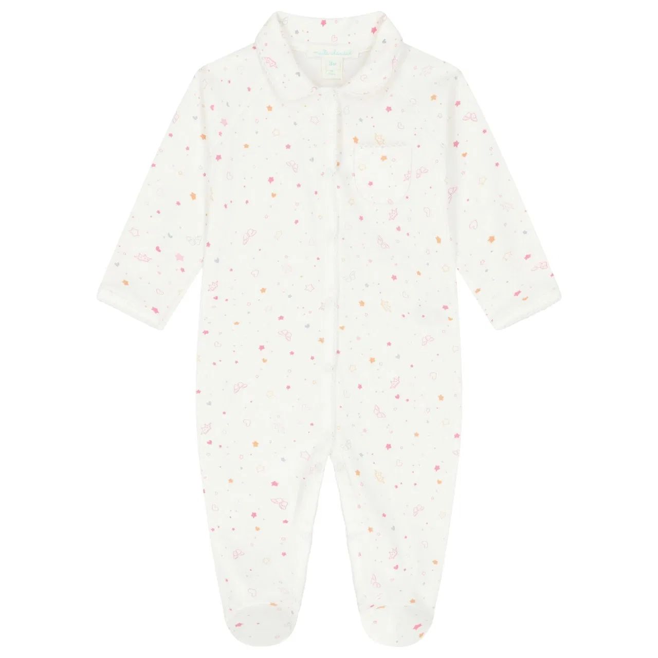 Боди-комбинезон с принтом All Over Print Babygrow Marie Chantal, Pink