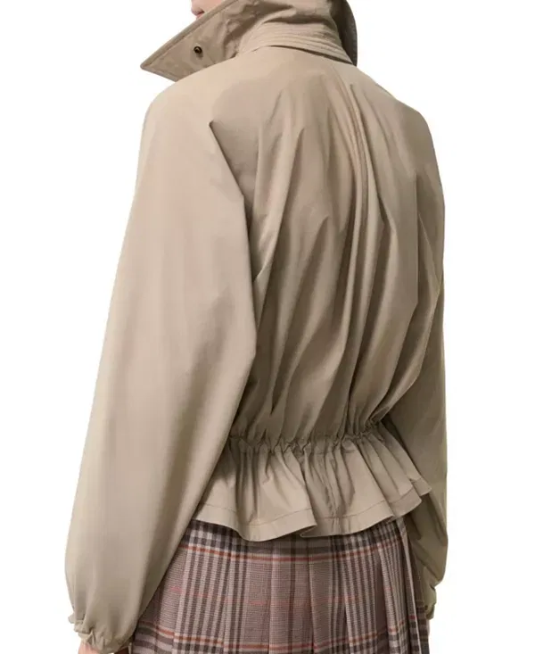 Женская куртка с капюшоном Hooded rosewin trench jacket Burberry, Saltmarsh Beige — фото 3
