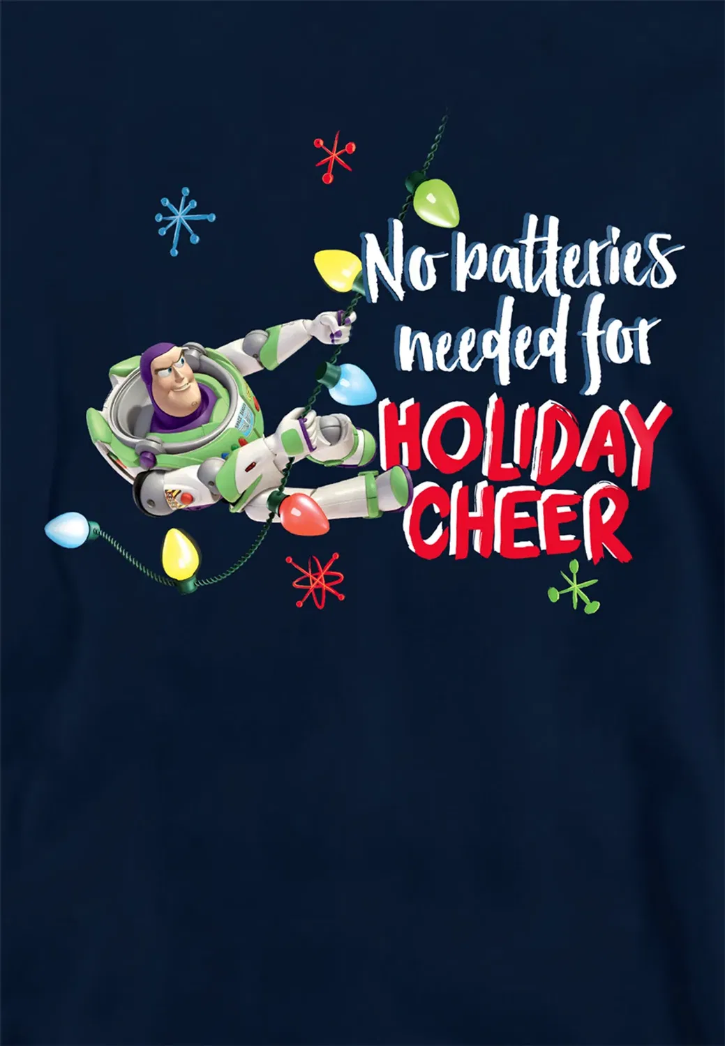 Детский свитшот с принтом Toy Story Buzz Lightyear Disney, Navy — фото 2