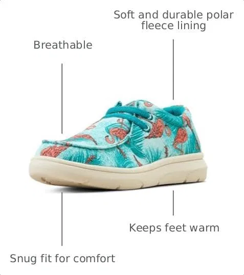 Детские туфли-лоферы для мальчиков Hilo Ariat, Flamingo Print — фото 3