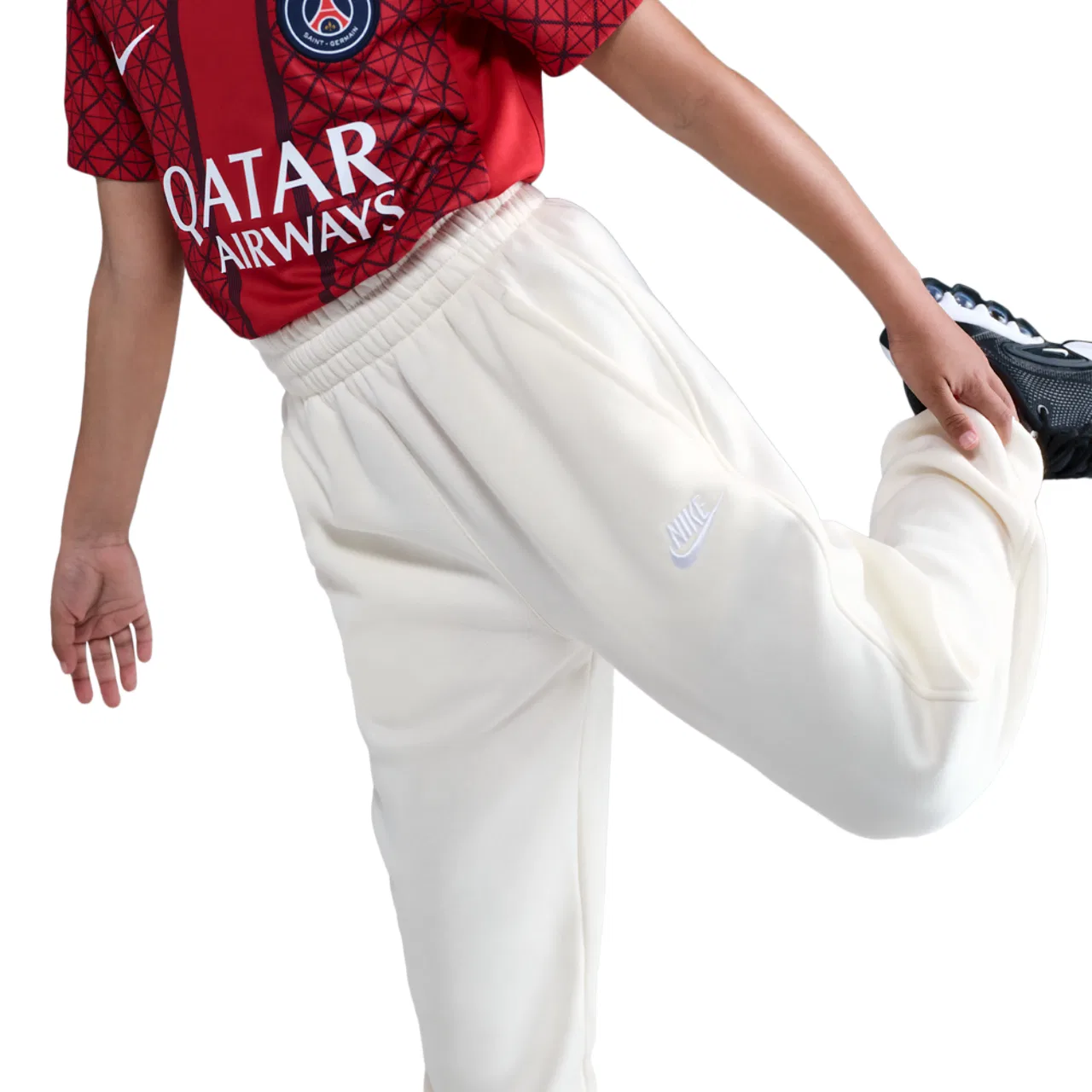 Детские спортивные брюки Nike NSW Club LBR Oversized Fleece Pants, цвет Soft Pearl/Soft Pearl