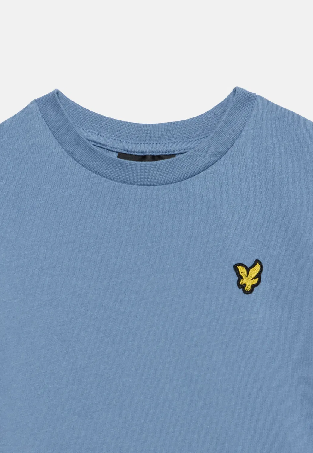 Простая футболка унисекс - базовая модель Lyle & Scott, Power Blue — фото 3