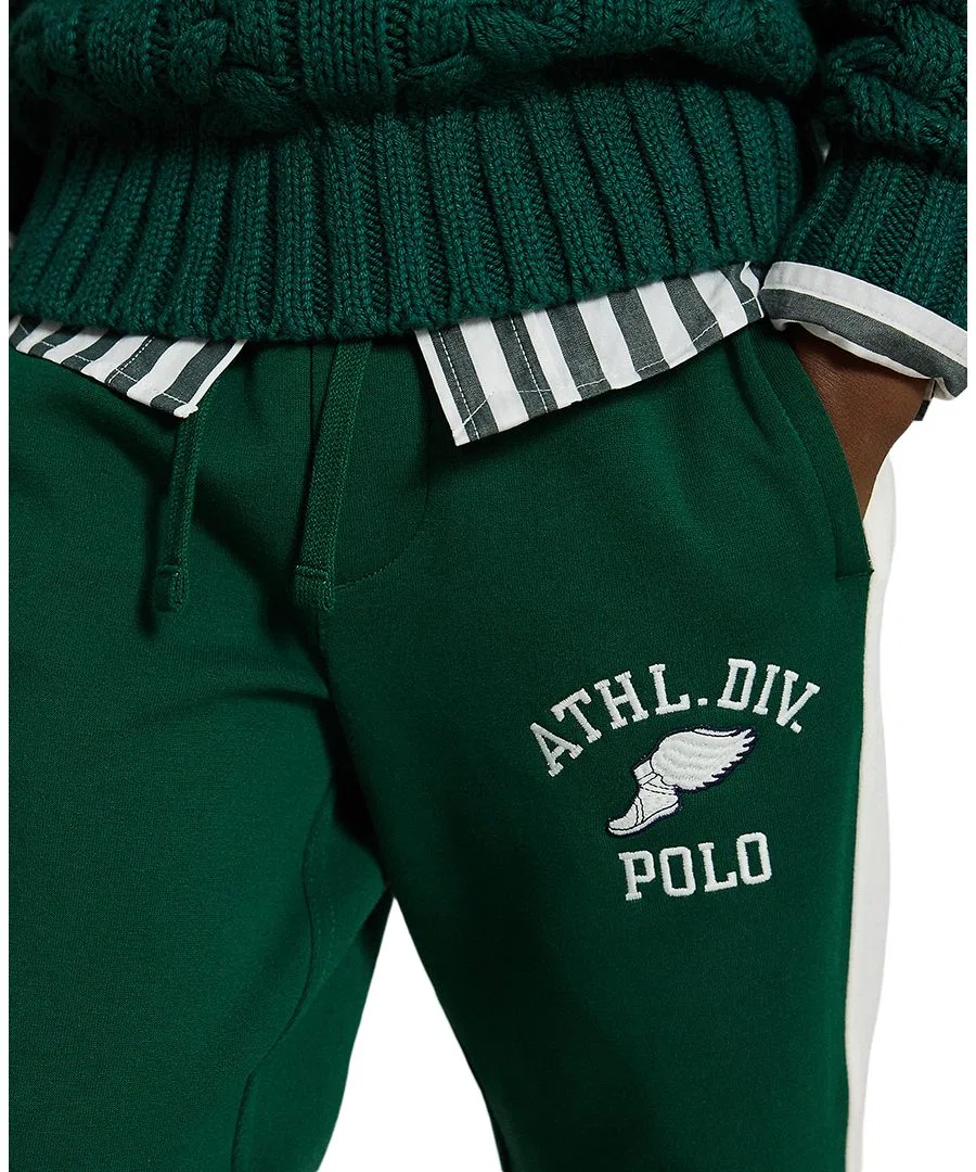 Детские спортивные брюки с логотипом Polo Ralph Lauren, Hunter Green — фото 3