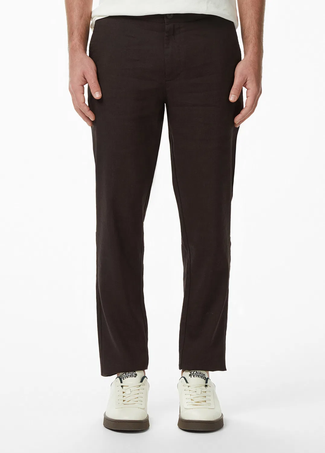 Брюки Tapered Fit Lacoste, brown — фото 2