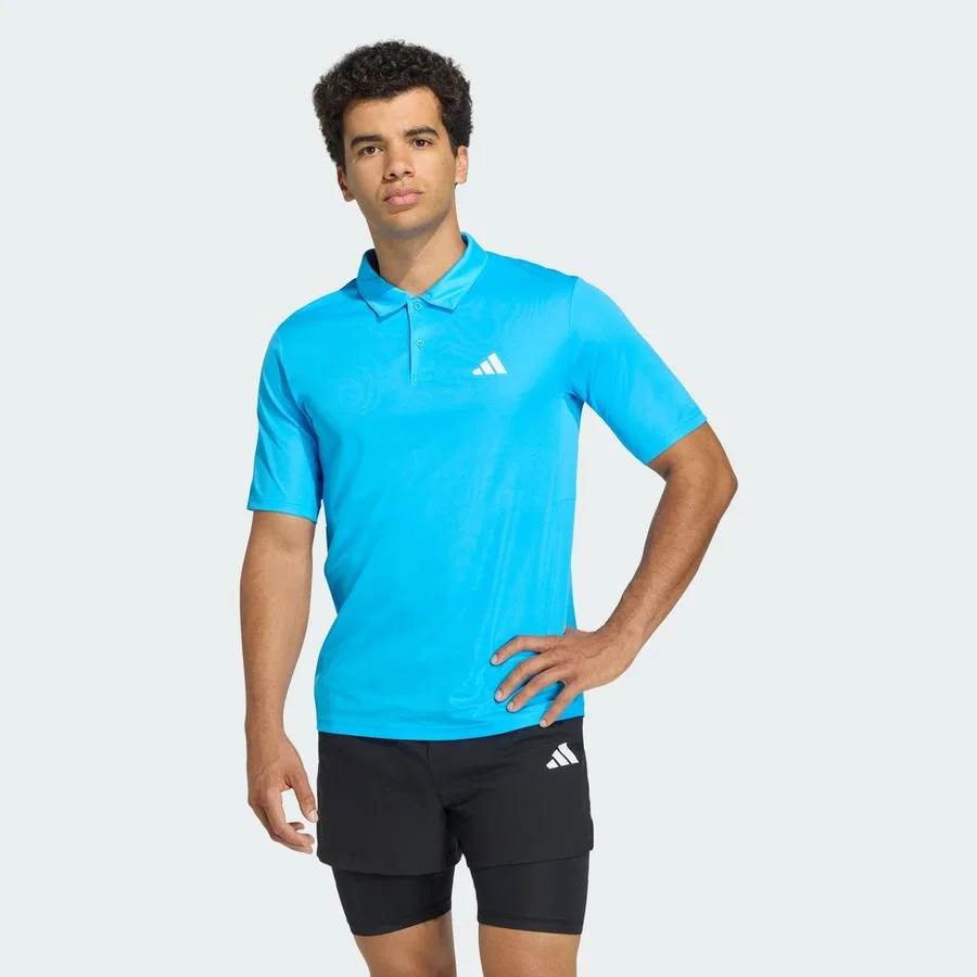 Спортивная футболка-поло с длинным рукавом Performance Workout Essentials Base Polo adidas, Черный