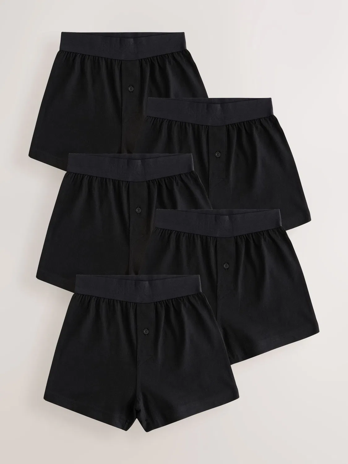 Боксеры свободного кроя 5 шт, Black Loose Fit Next, черный