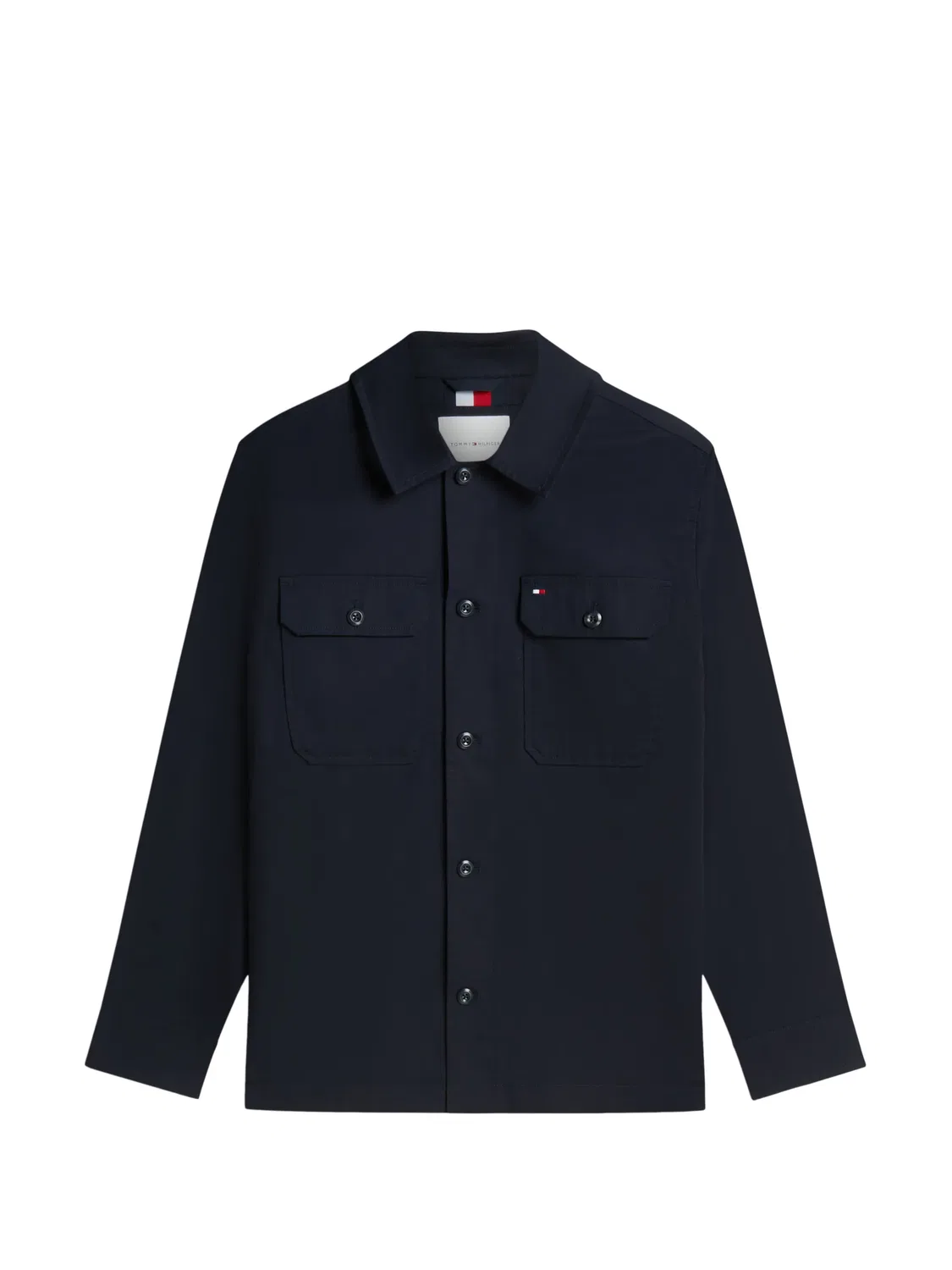 Рубашечная куртка - синяя Tommy Hilfiger, синий